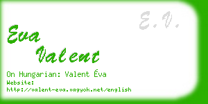 eva valent business card